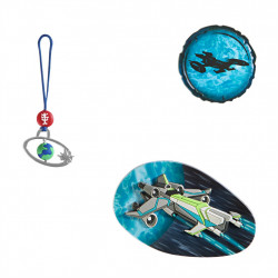 Doplnkový set obrázkov MAGIC MAGS, Space Craft Spike, pre aktovky a ruksaky Step by Step