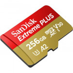 SanDisk Extreme PLUS microSDXC 256 GB + SD Adapter 200 MB/s and 140 MB/s  A2 C10 V30 UHS-I U3