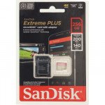 SanDisk Extreme PLUS microSDXC 256 GB + SD Adapter 200 MB/s and 140 MB/s  A2 C10 V30 UHS-I U3