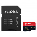 SanDisk Extreme PRO microSDXC 1 TB + SD Adapter 200 MB/s and 140 MB/s A2 C10 V30 UHS-I U3