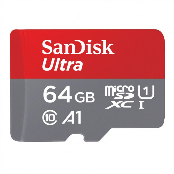 SanDisk Ultra microSDXC 64 GB (A1/UHS-I/Cl.10/140 MB/s) SanDisk Ultra microSDXC 64 GB (A1/UHS-I/Cl.10/140 MB/s)