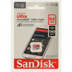 SanDisk Ultra microSDXC 64 GB (A1/UHS-I/Cl.10/140 MB/s) SanDisk Ultra microSDXC 64 GB (A1/UHS-I/Cl.10/140 MB/s)