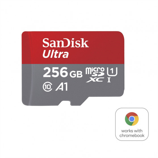 SanDisk Ultra microSDXC card for Chromebooks 256 GB, 150 MB/s, UHS-I, s adaptérom SanDisk Ultra microSDXC card for Chromebooks 256 GB, 150 MB/s, UHS-I, s adaptérom