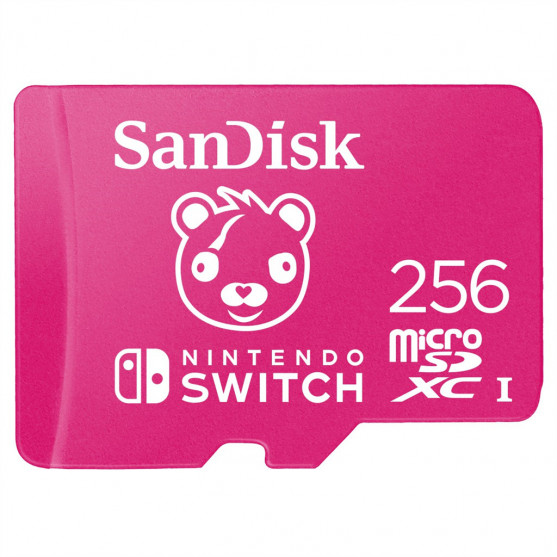 SanDisk Nintendo MicroSD UHS I Card - Fortnite Edition, Cuddle Team,  256 GB