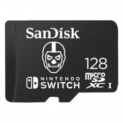 SanDisk Nintendo MicroSD UHS I Card - Fortnite Edition, Skull Trooper, 128 GB
