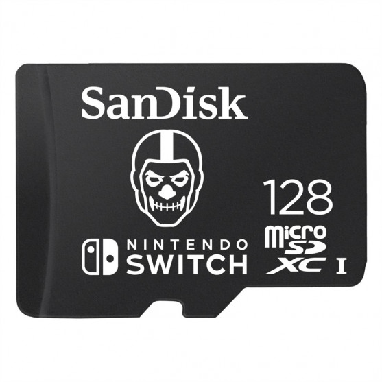 SanDisk Nintendo MicroSD UHS I Card - Fortnite Edition, Skull Trooper, 128 GB SanDisk Nintendo MicroSD UHS I Card - Fortnite Edition, Skull Trooper, 128 GB