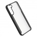 Hama Metallic Frame, kryt pre Samsung Galaxy S23, priehľadný/čierny