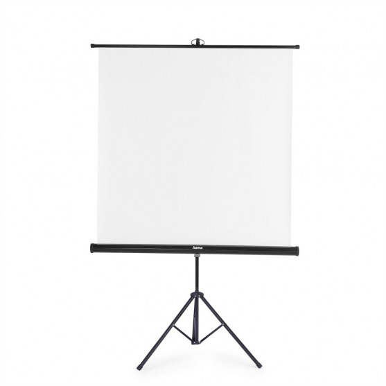 Hama projekčné plátno 2v1, 125x125 cm, uhlopriečka 177 cm, so statívom, prenosné, biele