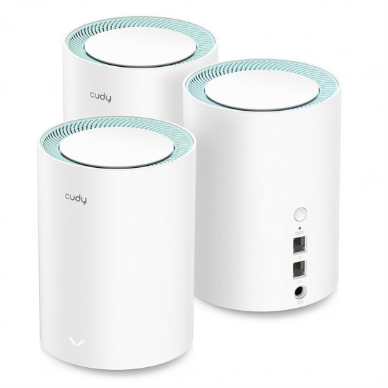 Cudy AC1200 Wi-Fi Mesh systém Gigabit, set 3 ks (M1300(3-Pack))