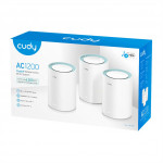 Cudy AC1200 Wi-Fi Mesh systém Gigabit, set 3 ks (M1300(3-Pack))