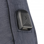 Hama taška na notebook s integrovaným USB káblom Manchester, 40 cm (15,6), modrá