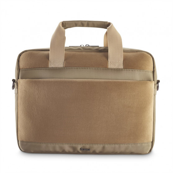 Hama Velvet, taška na notebook, 34-36 cm (13,3-14,1), zamatový materiál, piesková