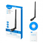 Cudy AC1300 Wi-Fi USB 3.0 sieťová karta, ext. anténa (WU1400)