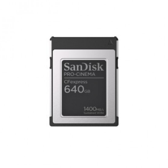 SanDisk PRO-CINEMA CFexpress Type B Card 640 GB up to 1700 MB/s,1500 MB/s