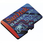 SanDisk GamePlay microSDXC UHS-I Card, 512 GB Gaming microSDXC, 190 MB/s, 130 MB