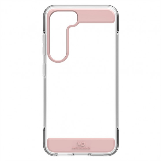 White Diamonds Air Protection, kryt pre Samsung Galaxy S23, priehľadný/ružový