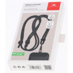 Black Rock Universal Lanyard, šnúrka na mobil, s karabínkou, 30-60 cm, čierna
