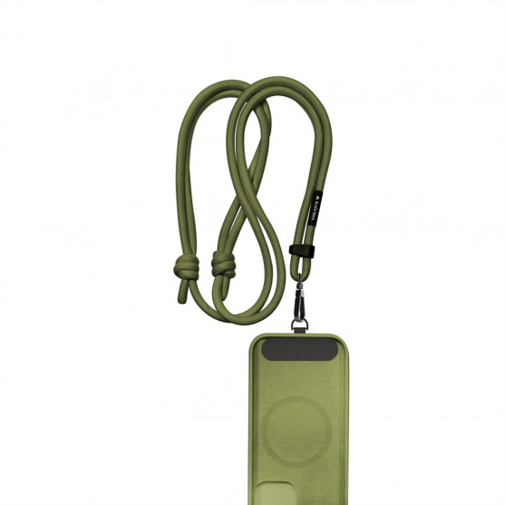 Black Rock Universal Lanyard, šnúrka na mobil, s karabínkou, 30-60 cm, olivová zelená