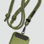 Black Rock Universal Lanyard, šnúrka na mobil, s karabínkou, 30-60 cm, olivová zelená