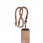 Black Rock Universal Lanyard, šnúrka na mobil, s karabínkou, 30-60 cm, hnedá