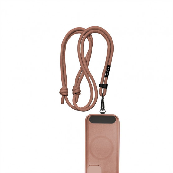 Black Rock Universal Lanyard, šnúrka na mobil, s karabínkou, 30-60 cm, hnedá