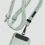Black Rock Universal Lanyard, šnúrka na mobil, s karabínkou, 30-60 cm, šalviová zelená