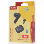 Hama Bluetooth slúchadlá Passion Clear II, štuple, ANC/ENC, aplikácia, čierne