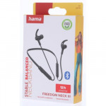 Hama Bluetooth štupľové slúchadlá Freedom Neck III, čierne