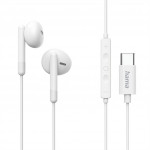 Hama USB-C slúchadlá s mikrofónom Classy, kôstky, biele Hama USB-C slúchadlá s mikrofónom Classy, kôstky, biele