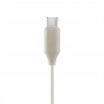 Hama USB-C slúchadlá s mikrofónom Calm, mini štuple, béžové Hama USB-C slúchadlá s mikrofónom Calm, mini štuple, béžové