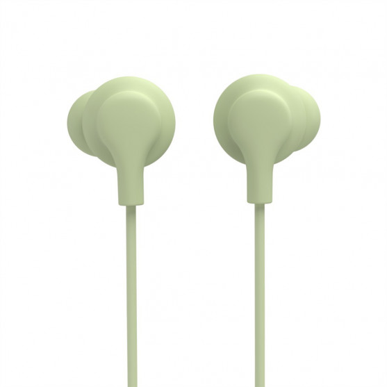 Hama USB-C slúchadlá s mikrofónom Curly, štuple, zelená