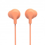 Hama USB-C slúchadlá s mikrofónom Curly, štuple, oranžová