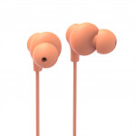 Hama USB-C slúchadlá s mikrofónom Curly, štuple, oranžová