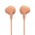 Hama USB-C slúchadlá s mikrofónom Curly, štuple, oranžová