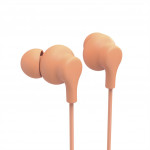 Hama USB-C slúchadlá s mikrofónom Curly, štuple, oranžová