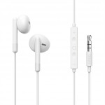 Hama slúchadlá s mikrofónom Noble, kôstky, ovládání hlasitosti, biele