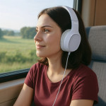 Hama USB-C slúchadlá s mikrofónom Fun C, uzavreté, biele