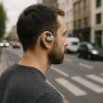 Hama Bluetooth slúchadlá Spirit Open, open-ear, klip, béžová Hama Bluetooth slúchadlá Spirit Open, open-ear, klip, béžová