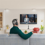 Hama bezdrôtové TV slúchadlá, nabíjacia základňa s 2,4 GHz vysielačom, Bluetooth