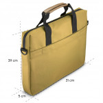 Hama Silvan, taška na notebook, pre 34-36 cm (13,3-14,1), recyklovaný polyester, béžová/žltá