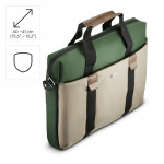 Hama Silvan, taška na notebook, pre 40-41 cm (15,6-16,2), recyklovaný polyester, béžová/zelená