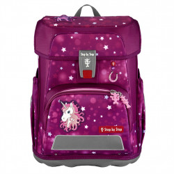 Školská aktovka CLOUD pre prváčikov - 5-dielny set, Step by Step Sweet Unicorn Nuala