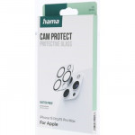 Hama Cam Protect, ochranné sklo fotoaparátu pre Apple iPhone 15 Pro/15 Pro Max, priehľadné