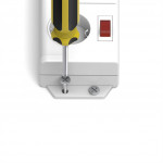 Hama prepäťová ochrana XL, 6 zásuviek schuko, 7 vypínačov, 1,4 m, biela