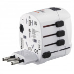Hama cestovný zásuvkový adaptér World Travel Pro, 3-pól.