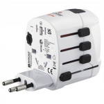 Hama cestovný zásuvkový adaptér World Travel Pro, 3-pól.