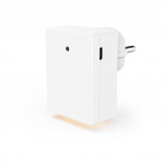 Hama nočné/orientačné LED svetlo, do zásuvky, 1x USB-A, 1x USB-C, súmrakový senzor