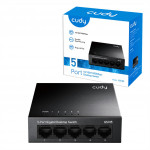 Cudy switch 5-portový Gigabit, kovový (GS105)