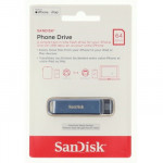 SanDisk iXpand Phone Drive USB Type-C Metallic Sky 64GB