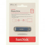 SanDisk iXpand Phone Drive USB Type-C Metallic Sky 128 GB